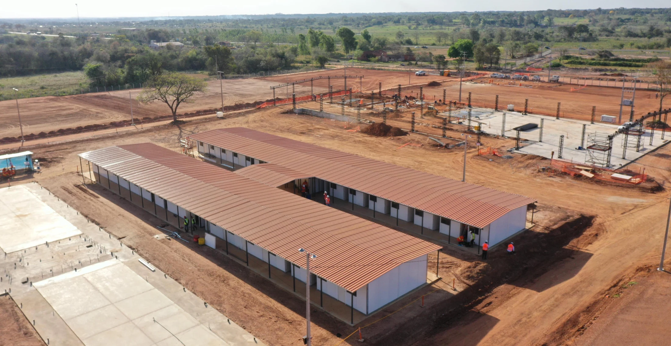 Vista a&eacute;rea del Campamento C9 de PARACEL en Concepci&oacute;n