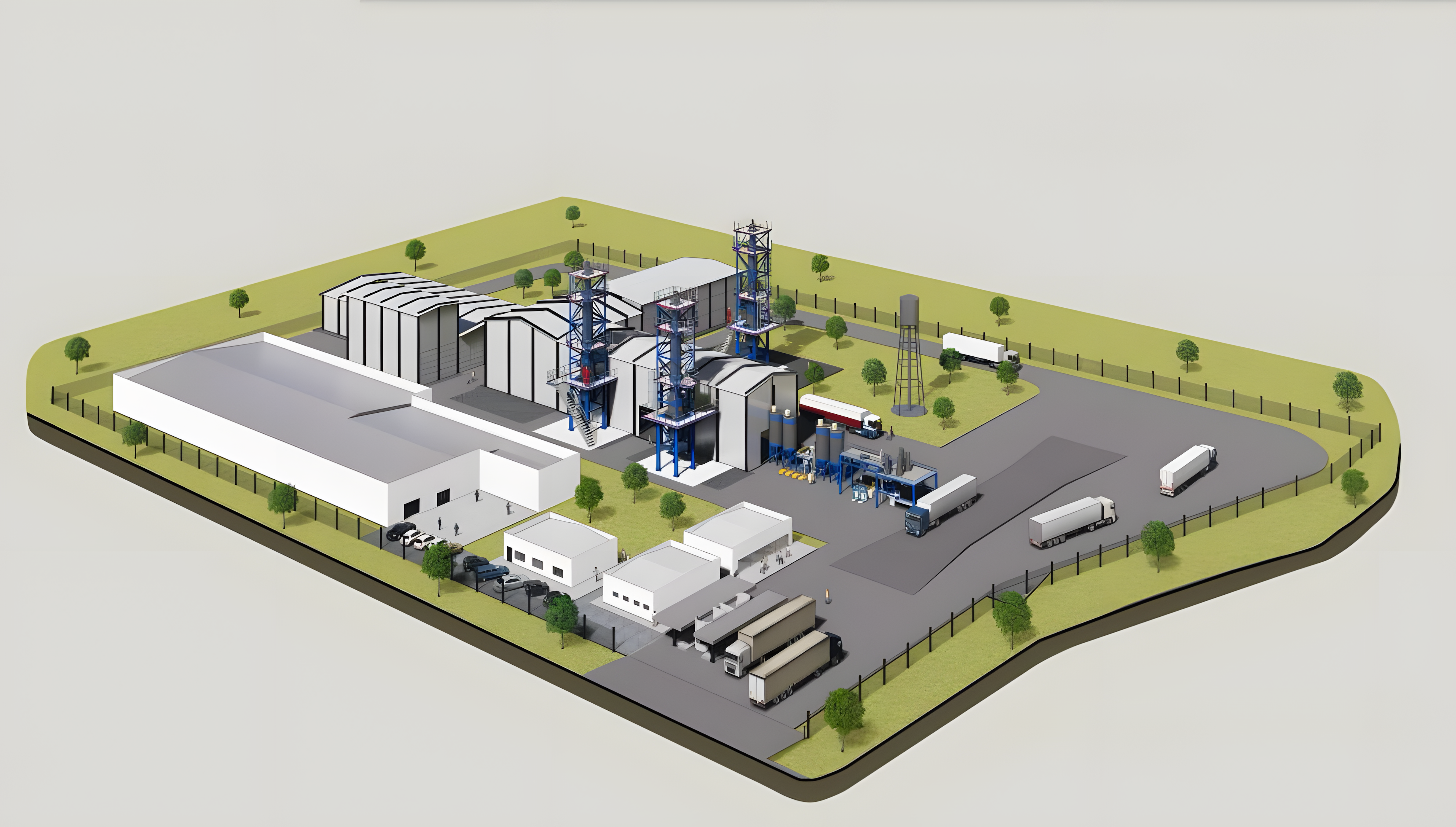 Vista de la Planta Industrial ECOVITA en Nueva Italia