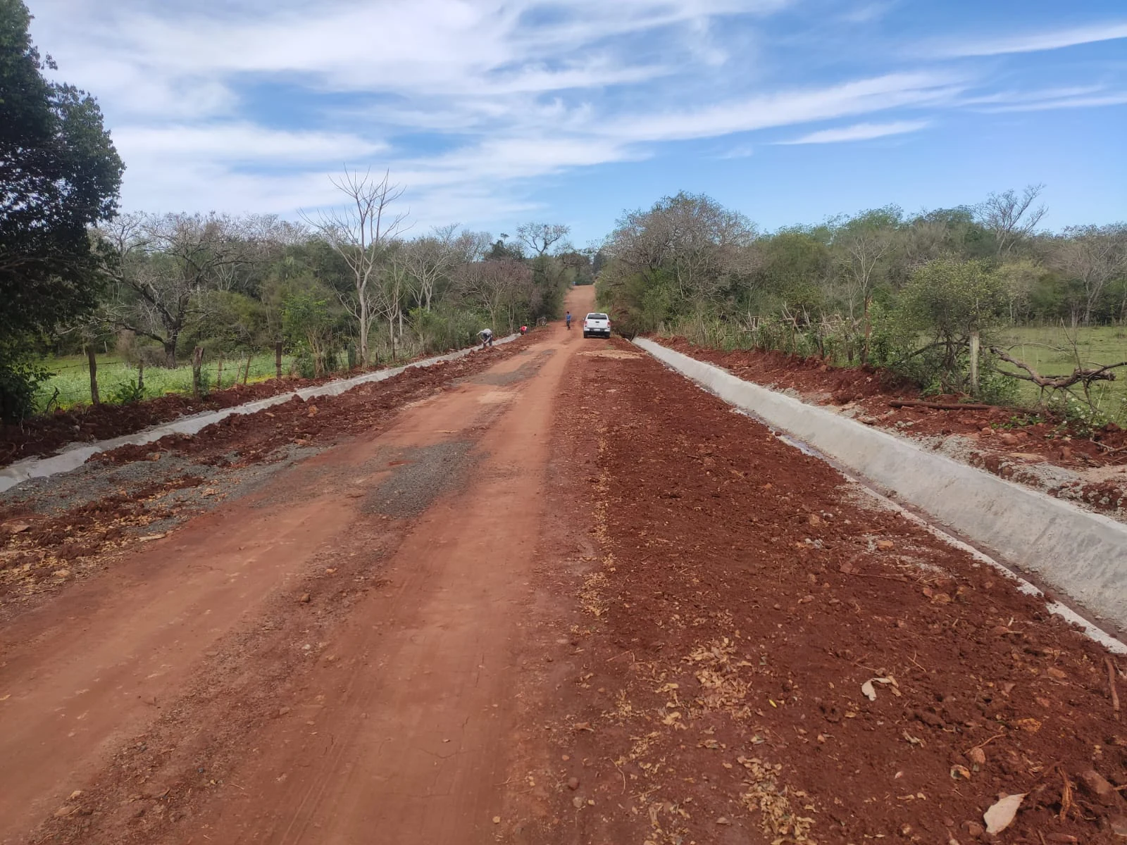 Vista complementaria de los trabajos del sistema de desague pluvial