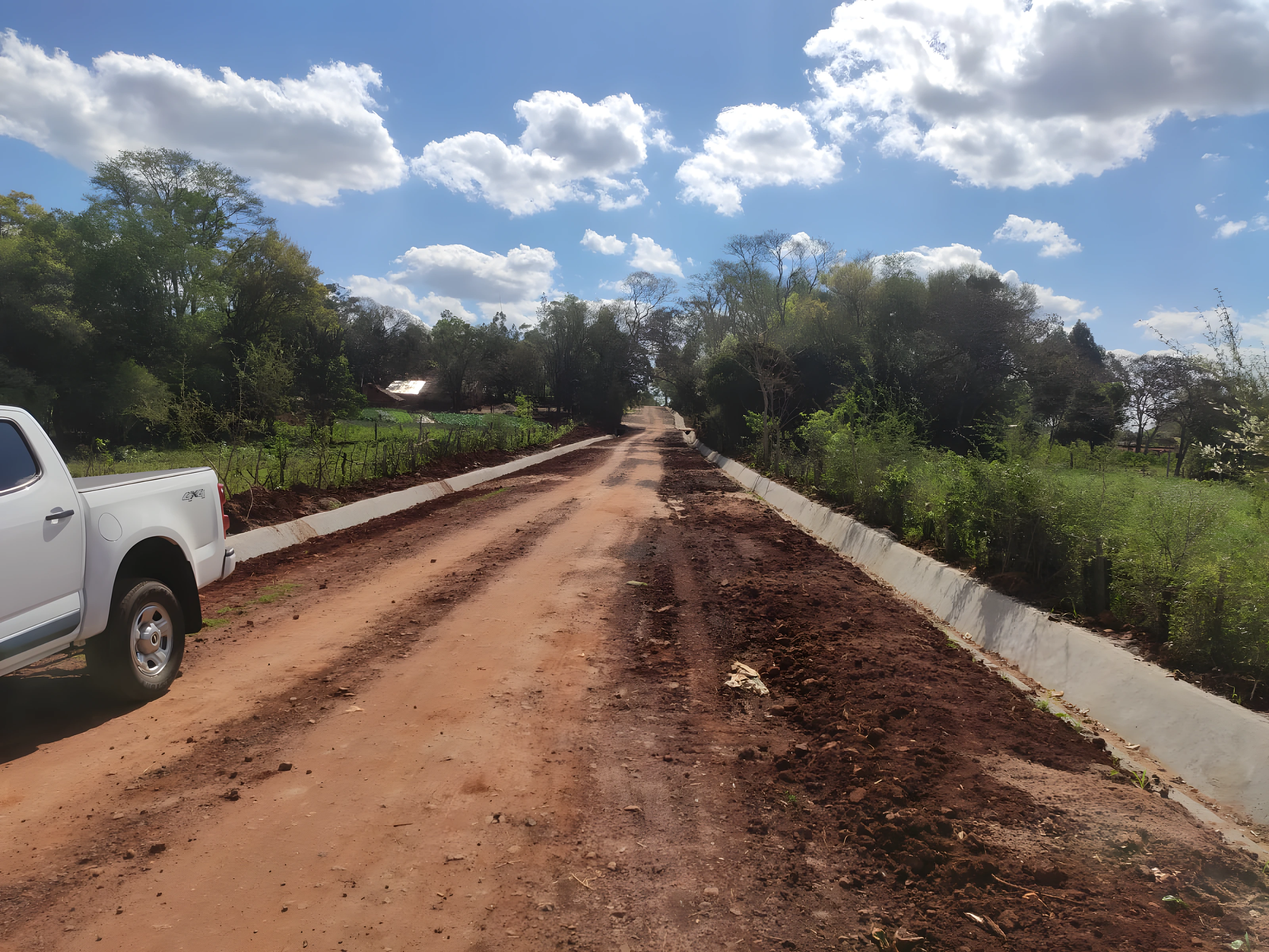 Construccion del sistema de desag&uuml;e pluvial